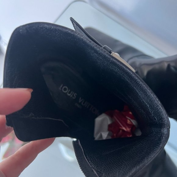 Louis Vuitton Black Short Boots Authentic - Picture 5 of 10